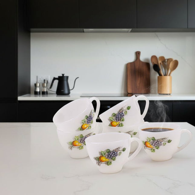 Tasse et sous-tasse Arcopal Fruits de France
