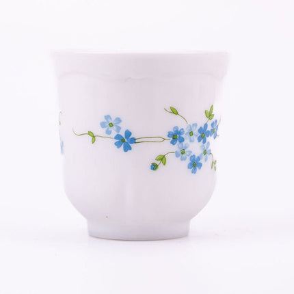 Tasse et sous-tasse Arcopal Myosotis blanc et bleu