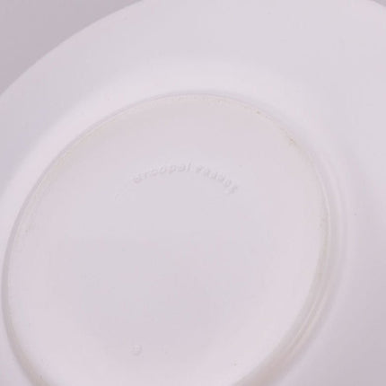 Tasse et sous-tasse Arcopal Scania blanc à fleurs oranges