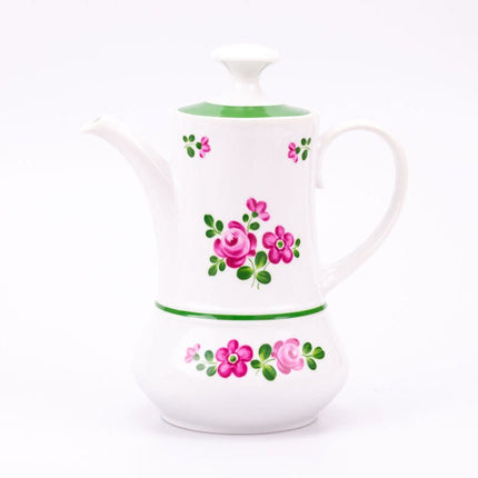 Cafétière en porcelaine Winterling  blanc et fleurs roses