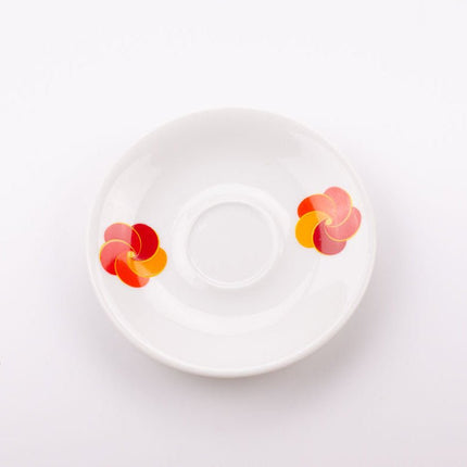6 tasses espresso et soucoupes en porcelaine blanche Jaeger & Co
