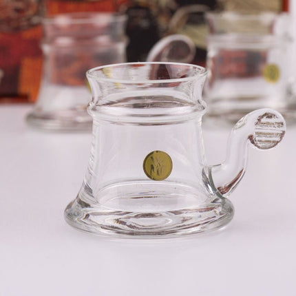 Set van 6 WMF mokka- of espressokopjes van helder glas