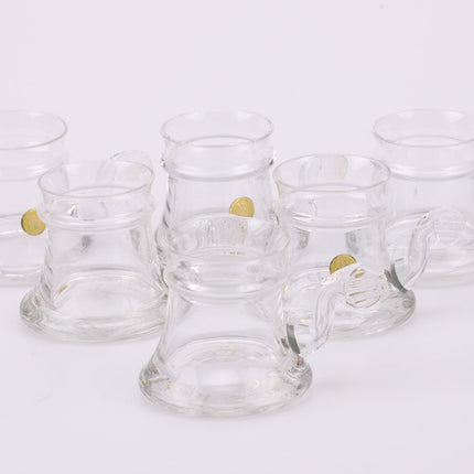 Set de 6 tasses à mokka ou espresso WMF en verre transparent