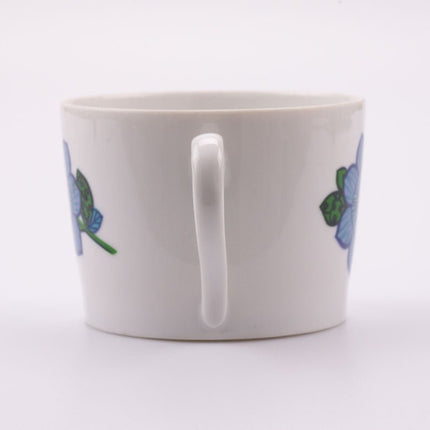 Set de 4 grandes tasses et sous-tasses en porcelaine blanche de Seltmann Weiden