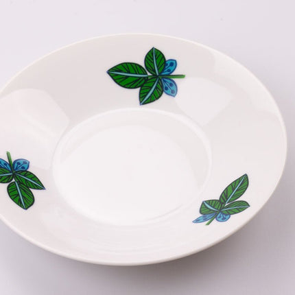 Set de 4 grandes tasses et sous-tasses en porcelaine blanche de Seltmann Weiden
