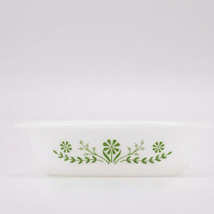 Plat de cuisson Glasbake en opaline  blanc