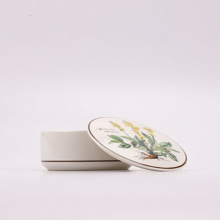 Bonbonnière/Boîte ronde en porcelaine blanche Villeroy & Boch Botanica