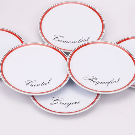6 assiettes à fromage