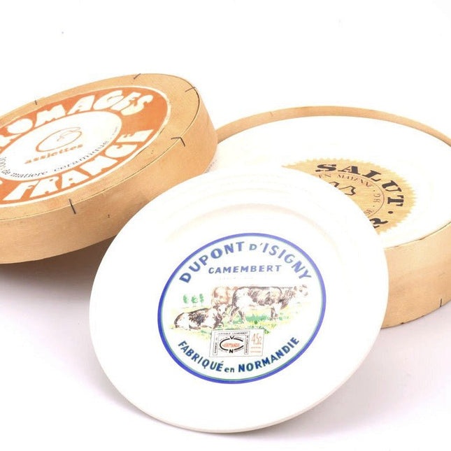 6 assiettes à fromage Saint-Amand  multicolore