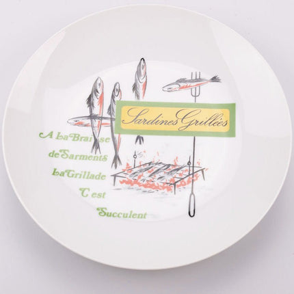 6 assiettes blanches en porcelaine Création Florence Limoges