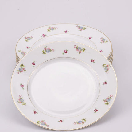 6 assiettes en porcelaine Cerabel Baudour blanc