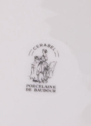 6 Cerabel Baudour porseleinen borden