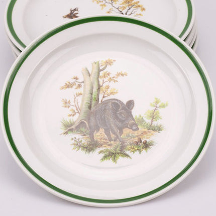 6 assiettes plates en porcelaine Seltmann Weiden - collection Partridge
