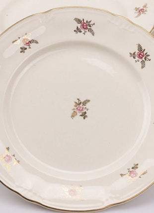 10 assiette plates Boch Frères blanc