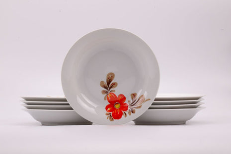 Set van 9 Mitterteich Bavaria soepborden