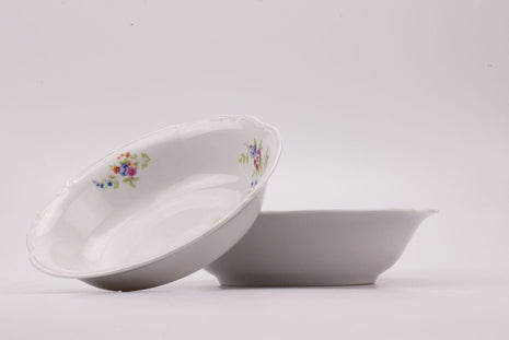 2 saladiers en porcelaine Chodziez blanc