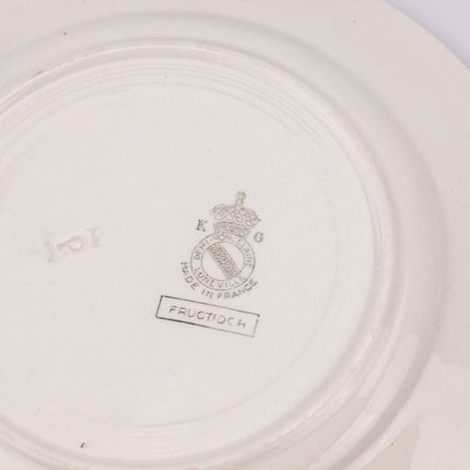 9 assiettes à dessert K&G Lunéville