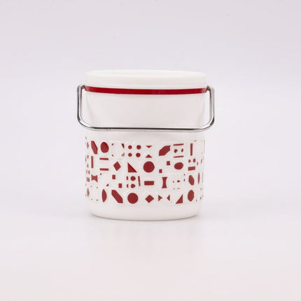 Seau à glaçon en opaline blanc