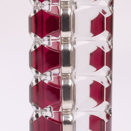 Vase en verre transparent et rubis Luminarc