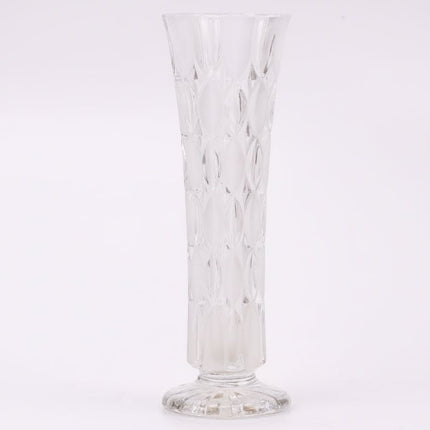 Vase vintage en cristal sur pied