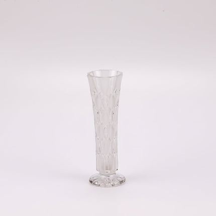Vase vintage en cristal sur pied