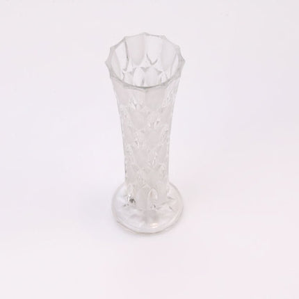Vase vintage en cristal sur pied