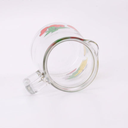 Carafe à eau Italie en verre transparent et motif de fruits