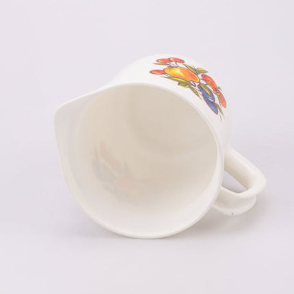 Pot à lait en plastique blanc et décor fruitier Emsa