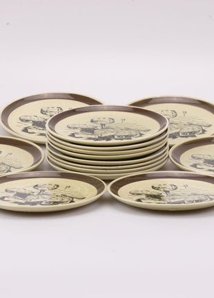 Assiette à fromage Gien (14 dispos) marron