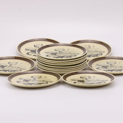 Assiette à fromage Gien (14 dispos) marron