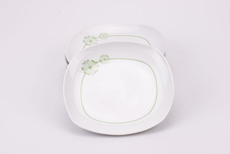 Assiettes à dessert Porcellane Toscana blanc