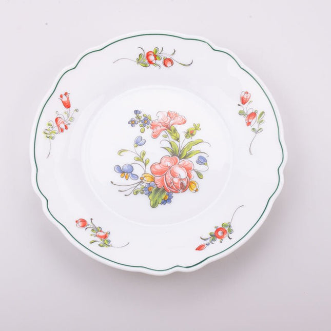 Set de 6 assiettes à dessert vintage Arcopal  blanc