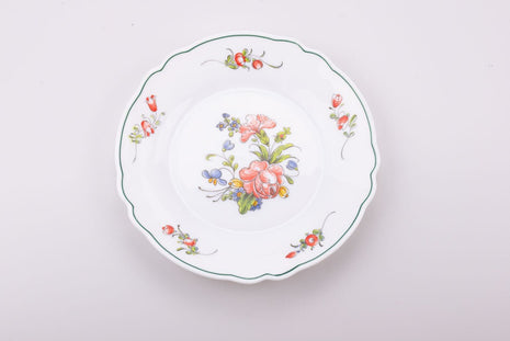 Set de 6 assiettes à dessert vintage Arcopal  blanc