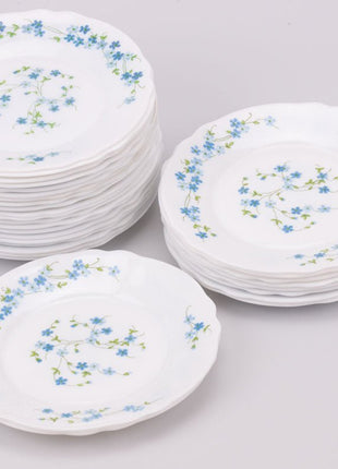 Assiette à dessert Arcopal Myosotis (30 dispos) blanc