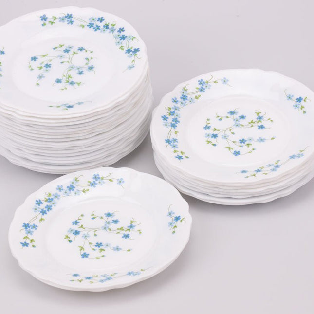 Assiette à dessert Arcopal Myosotis (30 dispos) blanc