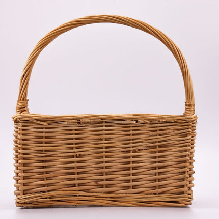Panier à bouteilles en osier
