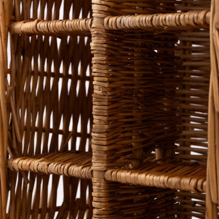 Panier à bouteilles en osier