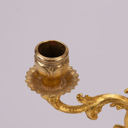 Chandelier en laiton et marbre