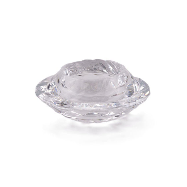 Bougeoir en cristal  transparent