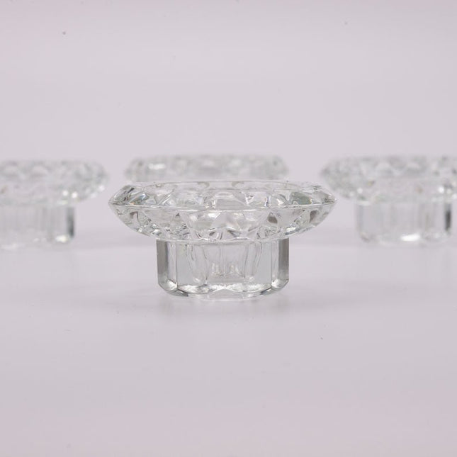 Vintage decoratieve glazen kaarsenhouder