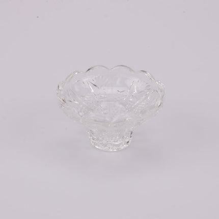 Cut crystal glass candlestick