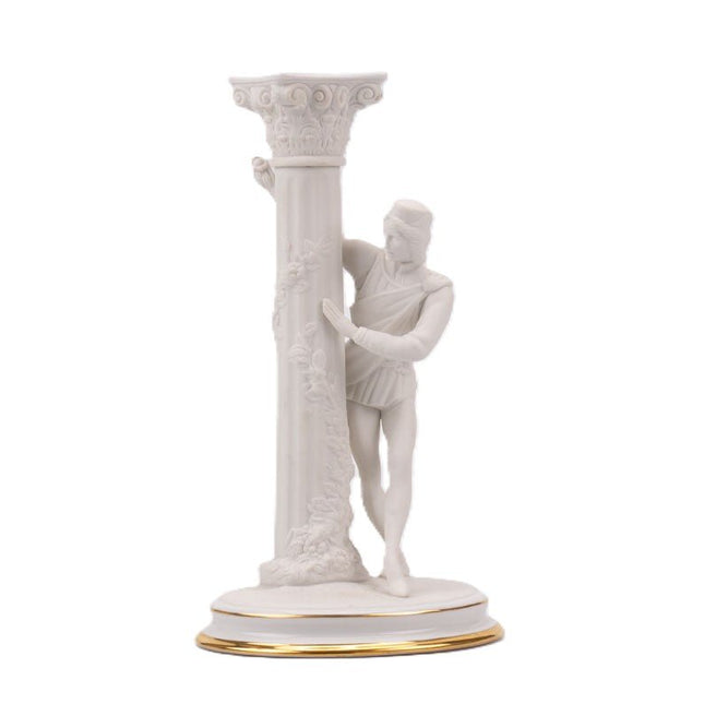 Chandelier en porcelaine blanche Roméo et Juliette The Franklin Mint