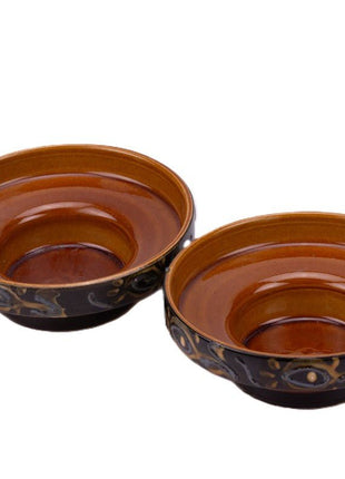 Bougeoir brun fabrication artisanale