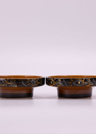 Bougeoir brun fabrication artisanale