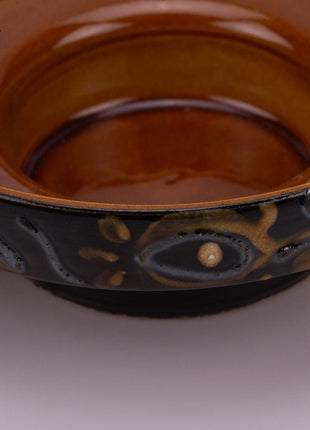 Bougeoir brun fabrication artisanale