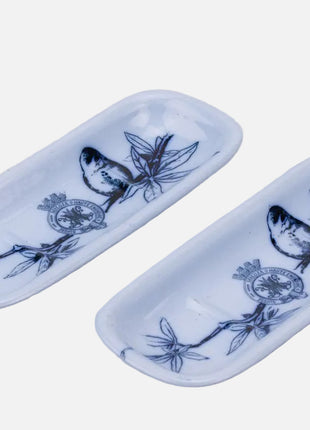 Porte-savon en porcelaine Maloja bleu