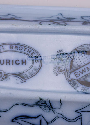 Porte-savon en porcelaine Maloja bleu