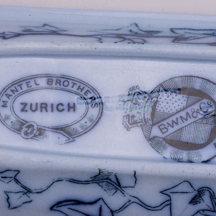Porte-savon en porcelaine Maloja bleu