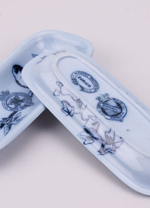 Porte-savon en porcelaine Maloja bleu