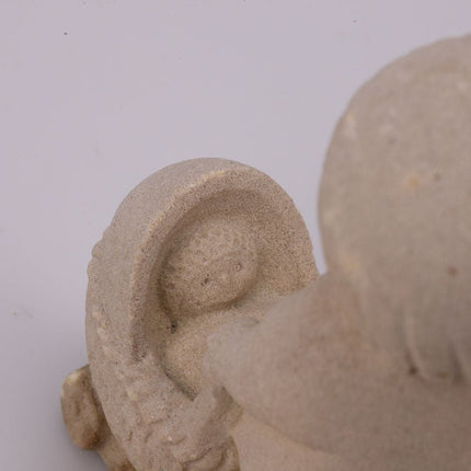 Figurine beige poussette Marbell Stone Art